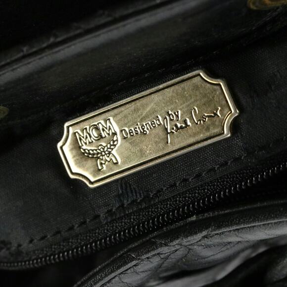 Authentic MCM Black Diamond Quilted Leather Backpack main image 11